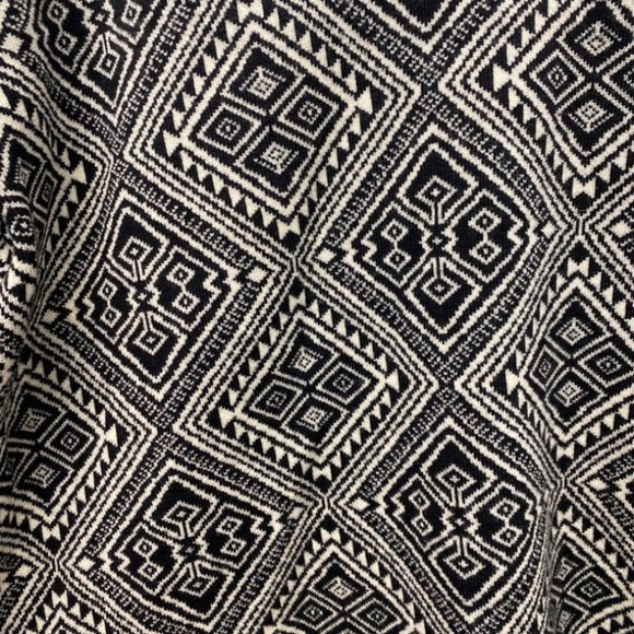 Max Mara Black And Off White Patterned XL Blouse - Picture 3 of 3